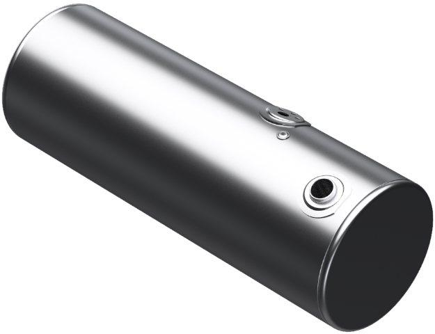 Picture of 100 Gallons 22"D x 61"L - Kenworth Style - Rear Fill Milgrade