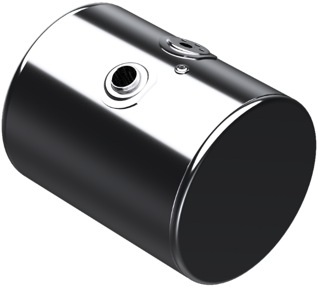Picture of 57 Gallons 24.5"D x 28"L - Kenworth Style - Center Fill Polished