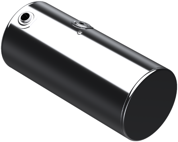 Picture of 107 Gallons 24.5"D x 52.5"L - Kenworth Style - Rear Fill Polished