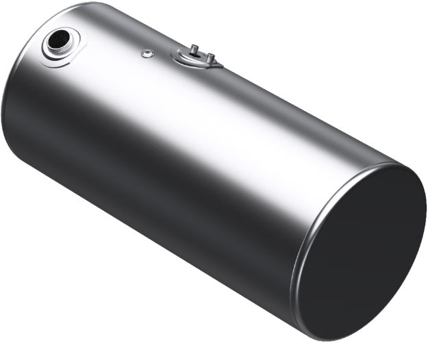 Picture of 107 Gallons 24.5"D x 52.5"L - Kenworth Style - Rear Fill Milgrade