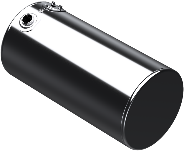 Picture of 97 Gallons 24.5"D x 47.5"L - Kenworth Style - Rear Fill Polished