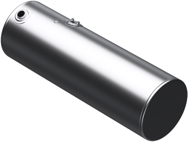 Picture of 147 Gallons 24.5"D x 72"L - Kenworth Style - Rear Fill Milgrade