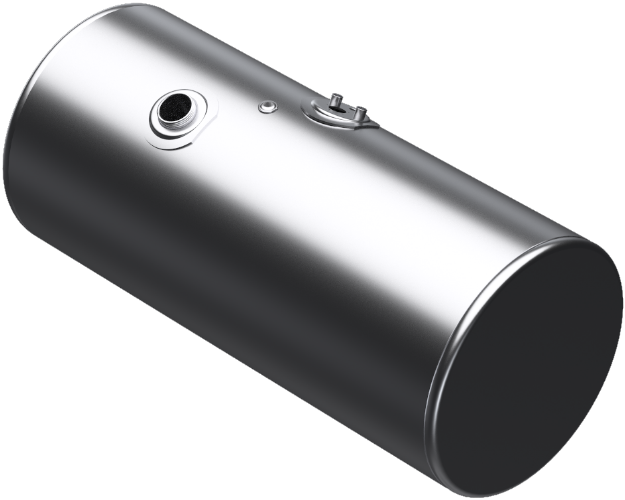 Picture of 107 Gallons 24.5"D x 52.5"L - Kenworth Style - Center Fill Milgrade