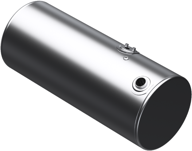 Picture of 118 Gallons 24.5"D x 58"L - Kenworth Style - Rear Fill Milgrade