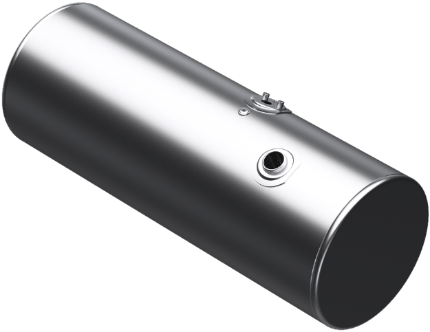 Picture of 132 Gallons 24.5"D x 64.75"L - Kenworth Style - Rear Fill Milgrade