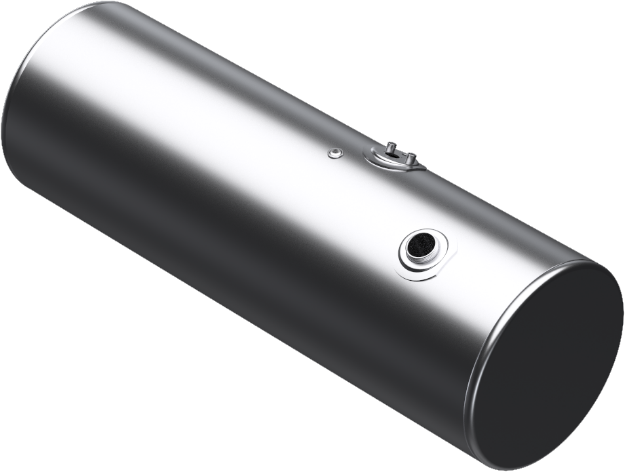 Picture of 147 Gallons 24.5"D x 72"L - Kenworth Style - Rear Fill Milgrade