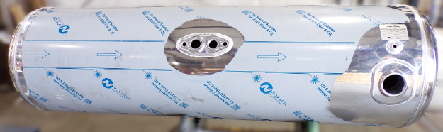 Picture of 128 Gallons 23"D x 71"L - Peterbilt Style - Rear Fill Polished