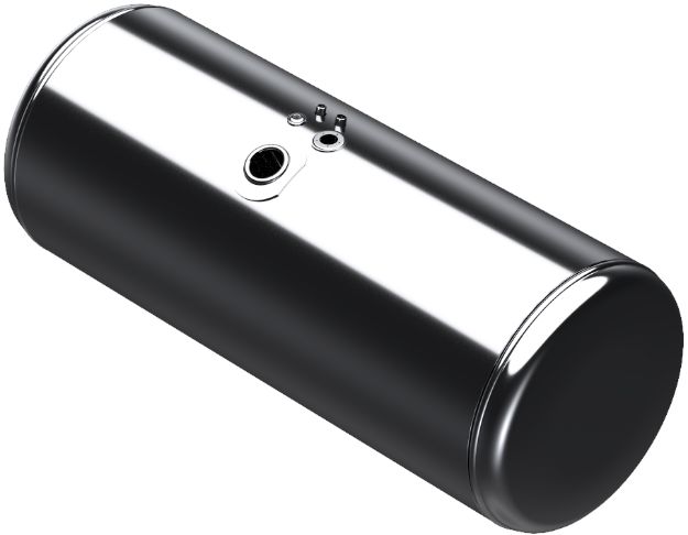 Picture of 133 Gallons 26"D x 58"L - Peterbilt Style - Rear Fill Polished