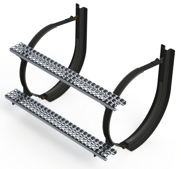 Picture of 24" 2 Piece Black Mounting Kit Combo