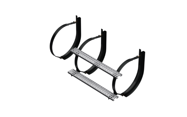 Picture of 24.5" 3 Piece Black Mounting Kit Combo