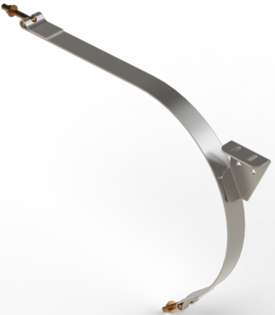 Picture of 20" X 25-1/2" STAINLESS STEEL FORD "D" COMBO STRAP