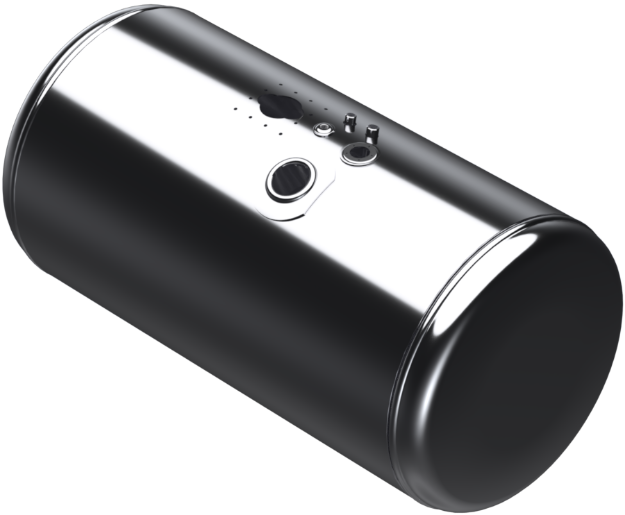 Picture of 101 Gallons 26"D x 43.75"L - Peterbilt Style - Center Fill Polished