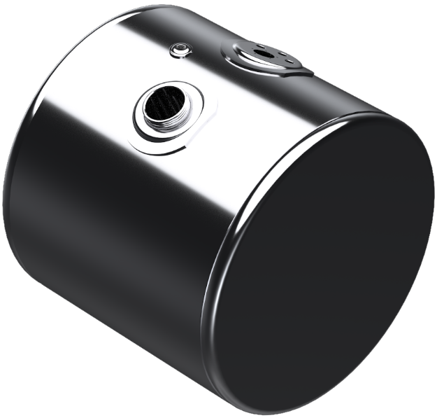 Picture of 42 Gallons 24.5"D x 20.5"L - Kenworth Style Center Fill Polished