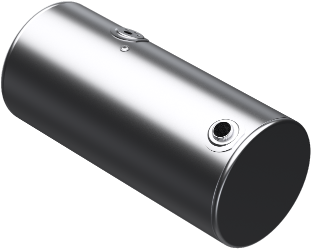 Picture of 107 Gallons 24.5"D x 52.5"L - Kenworth Style - Rear Fill Milgrade